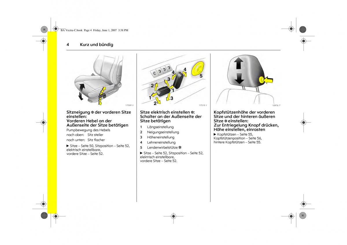 Opel Vectra C Handbuch / page 8