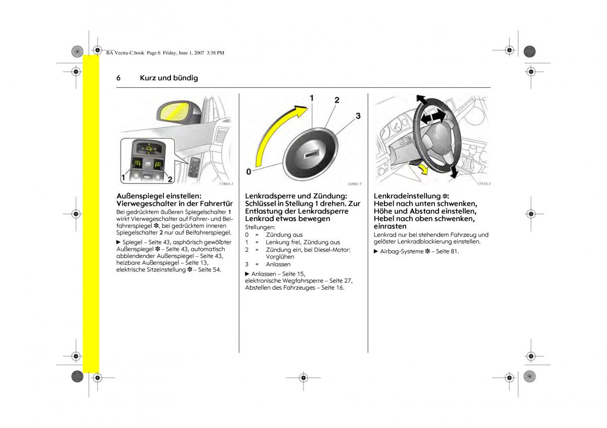 Opel Vectra C Handbuch / page 10