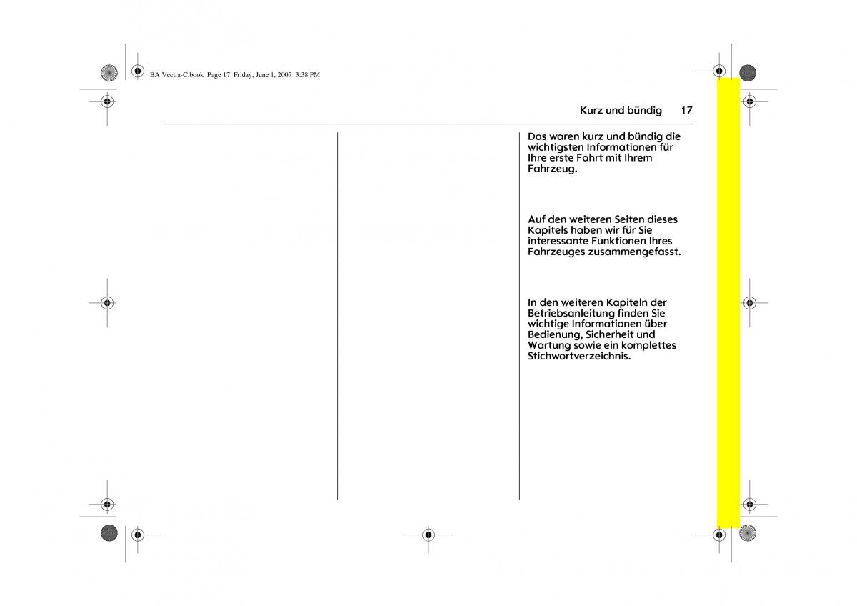 Opel Vectra C Handbuch / page 21