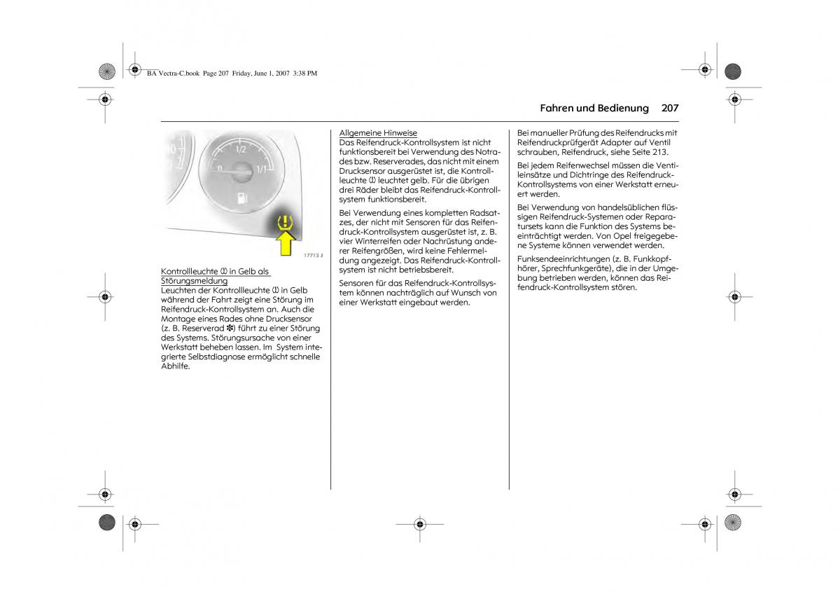 manual  Opel Vectra C Handbuch / page 211