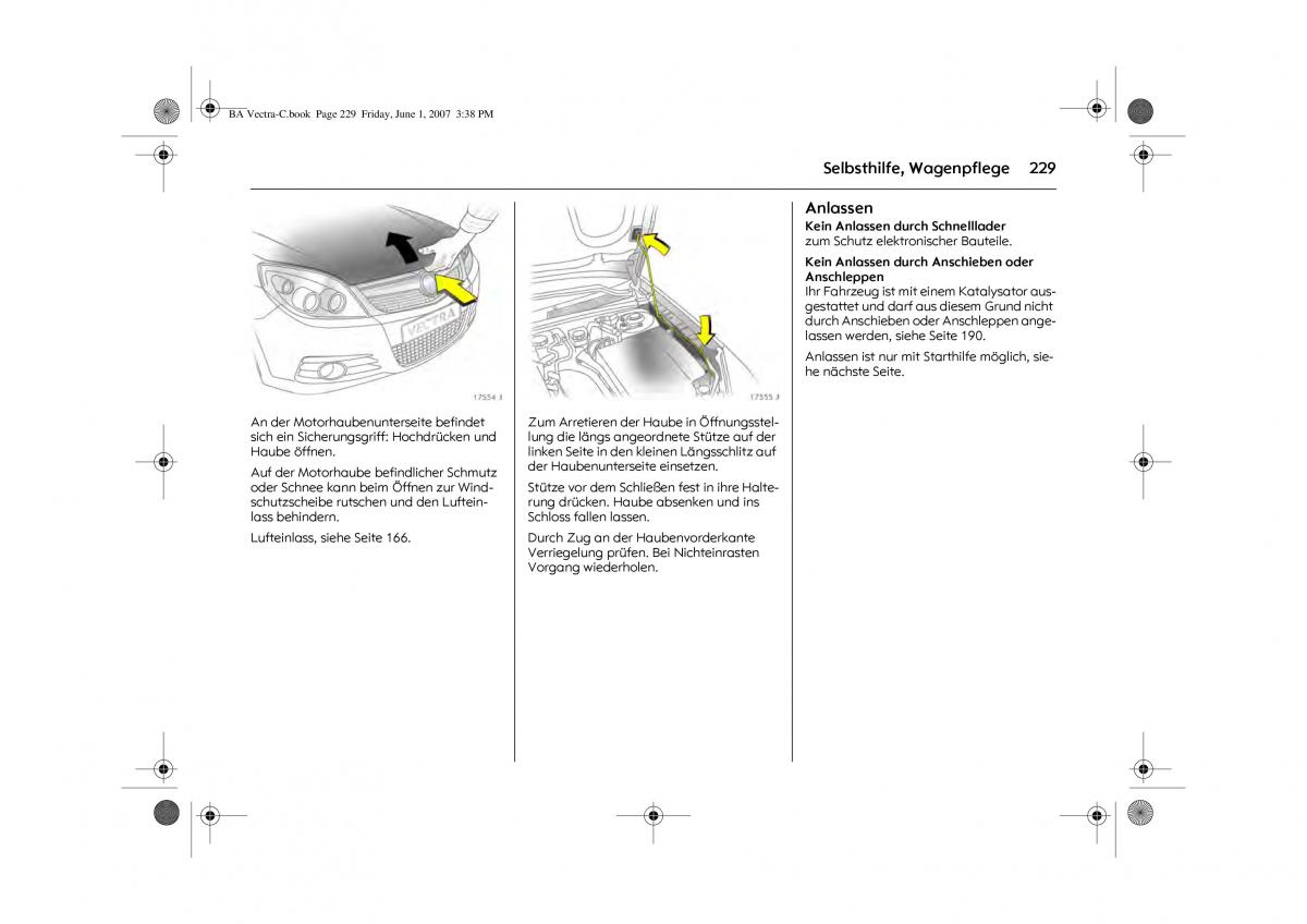 manual  Opel Vectra C Handbuch / page 233