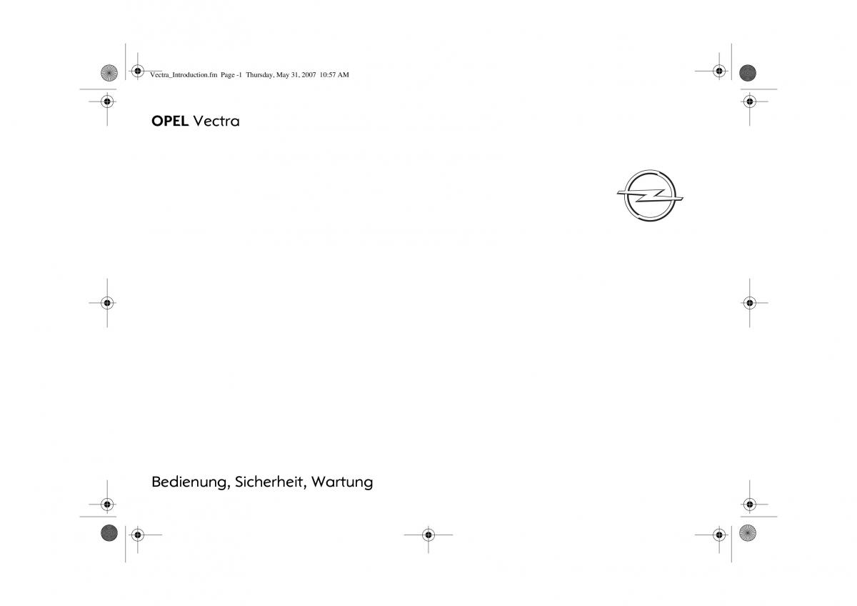 Opel Vectra C Handbuch / page 1