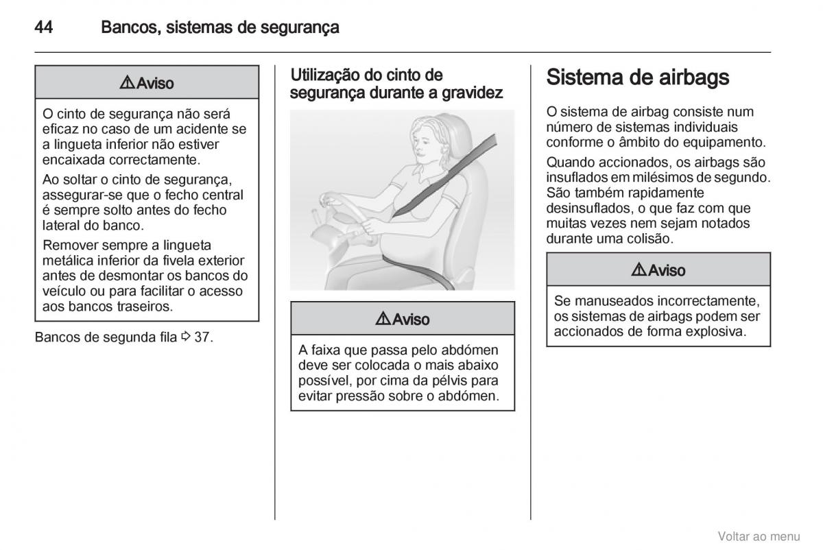 Opel Vivaro I 1 manual del propietario / page 45