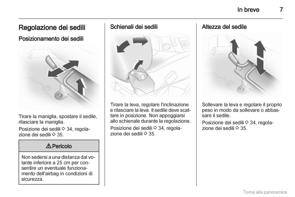 Opel Vivaro I 1 manuale del proprietario / page 8