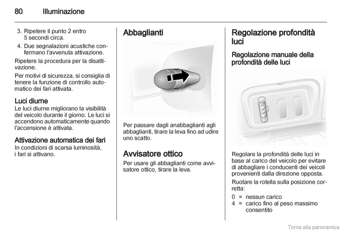 Opel Vivaro I 1 manuale del proprietario / page 81