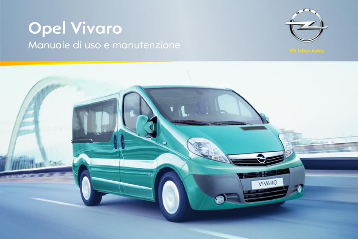 Opel Vivaro I 1 manuale del proprietario / page 1