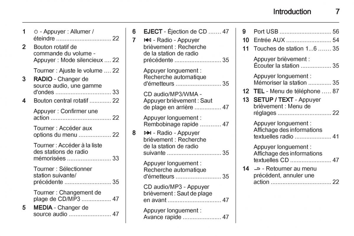 Opel Vivaro I 1 manuel du proprietaire / page 7