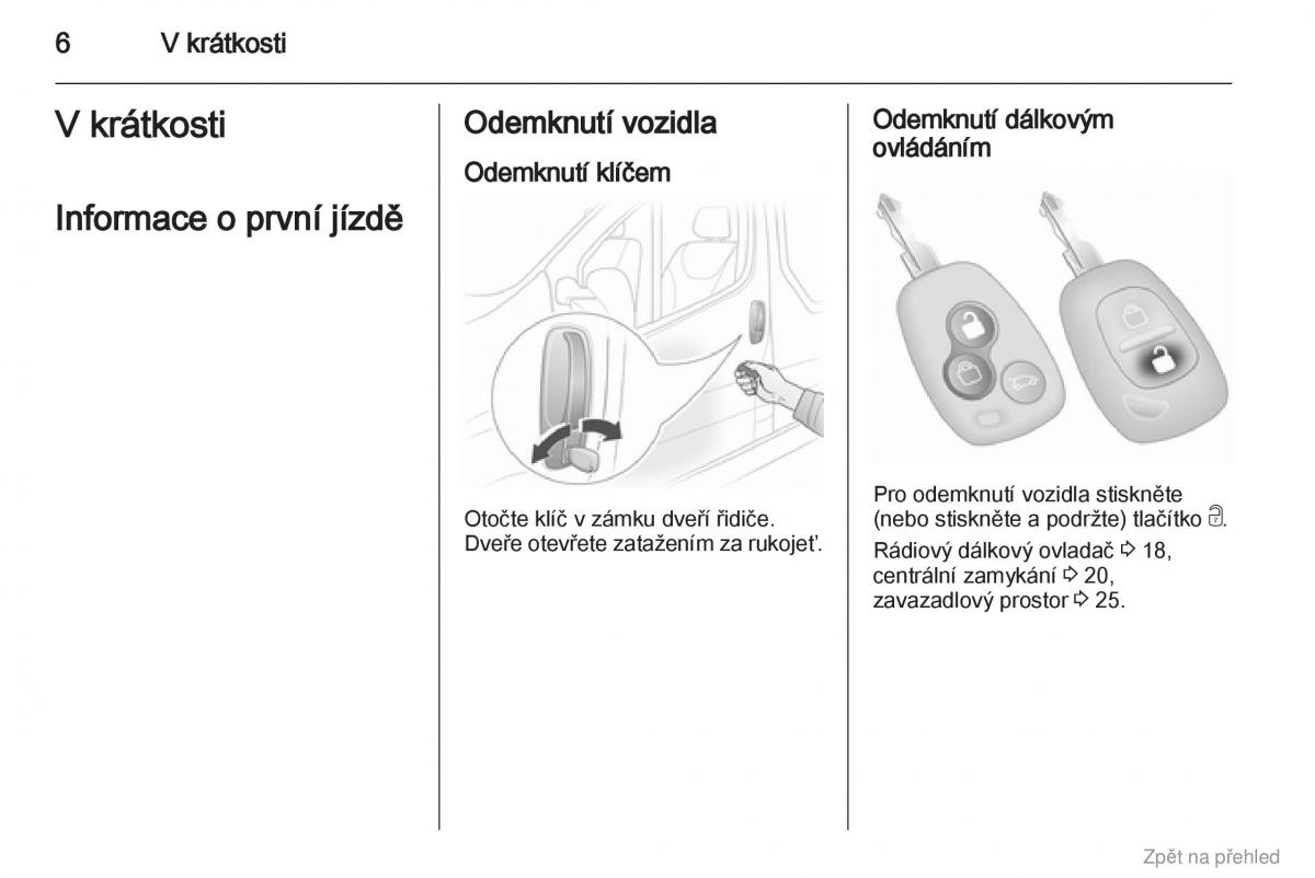 Opel Vivaro I 1 navod k obsludze / page 7
