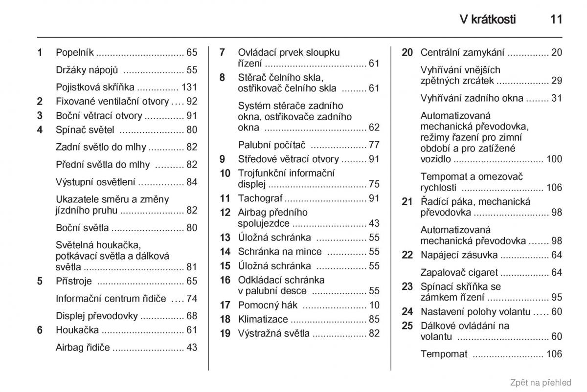 Opel Vivaro I 1 navod k obsludze / page 12