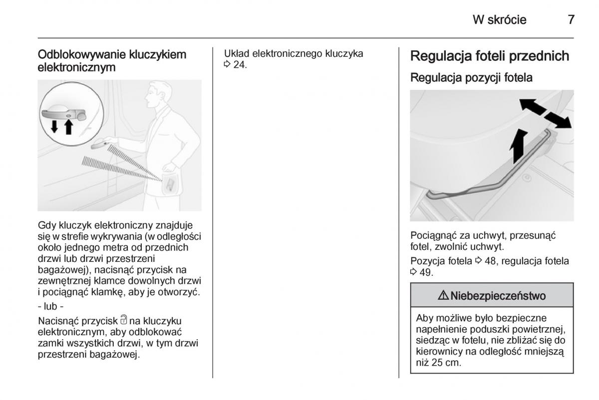 Opel Vivaro II 2 instrukcja obslugi / page 9