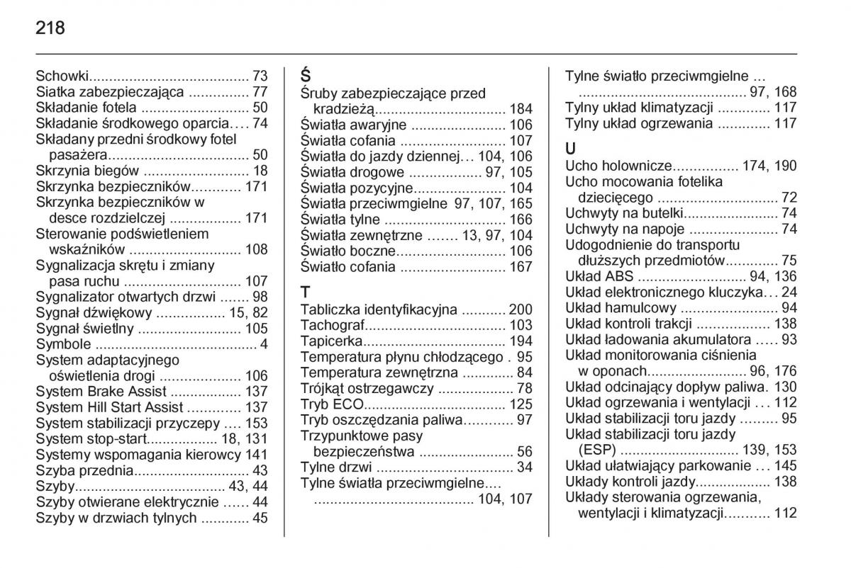 Opel Vivaro II 2 instrukcja obslugi / page 220