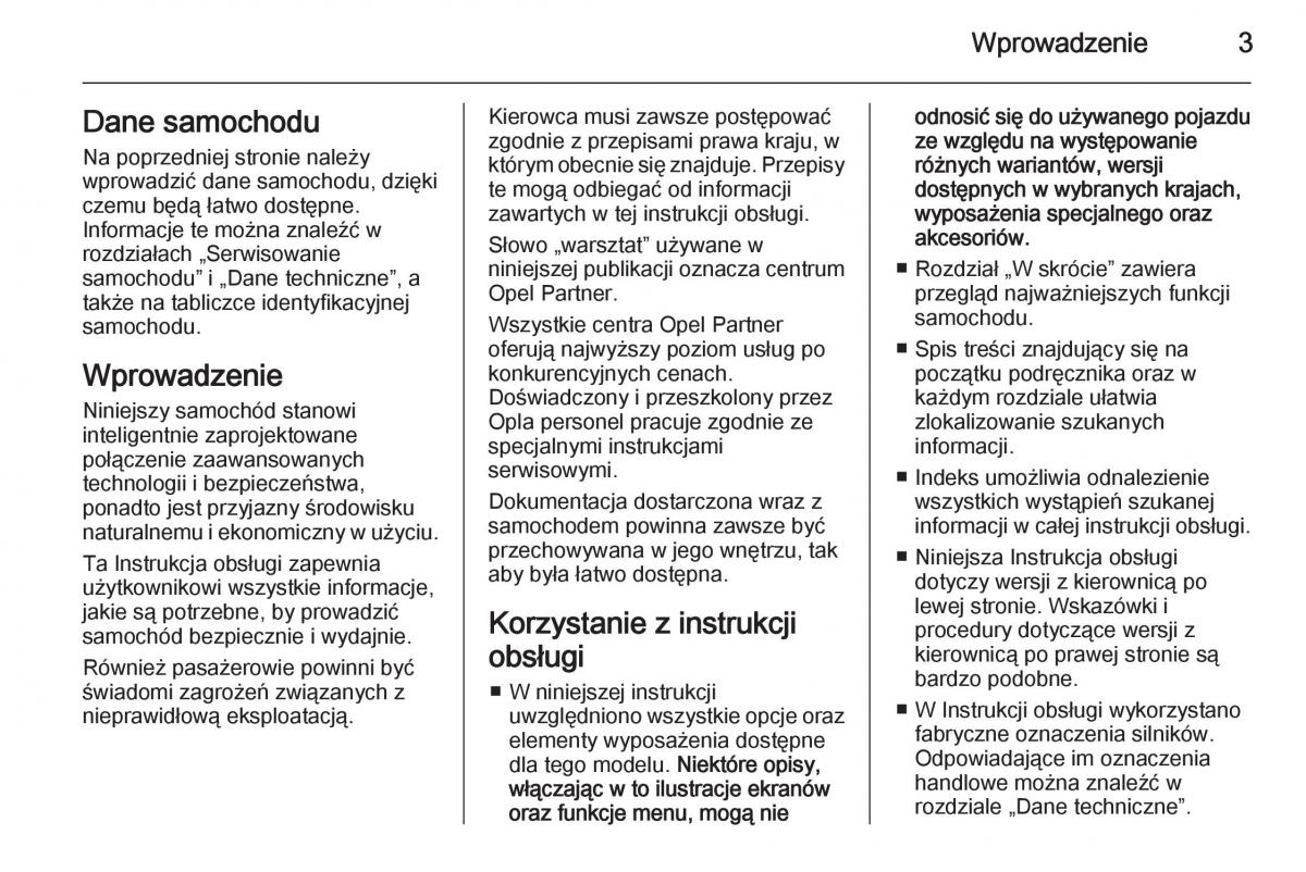 Opel Vivaro II 2 instrukcja obslugi / page 5