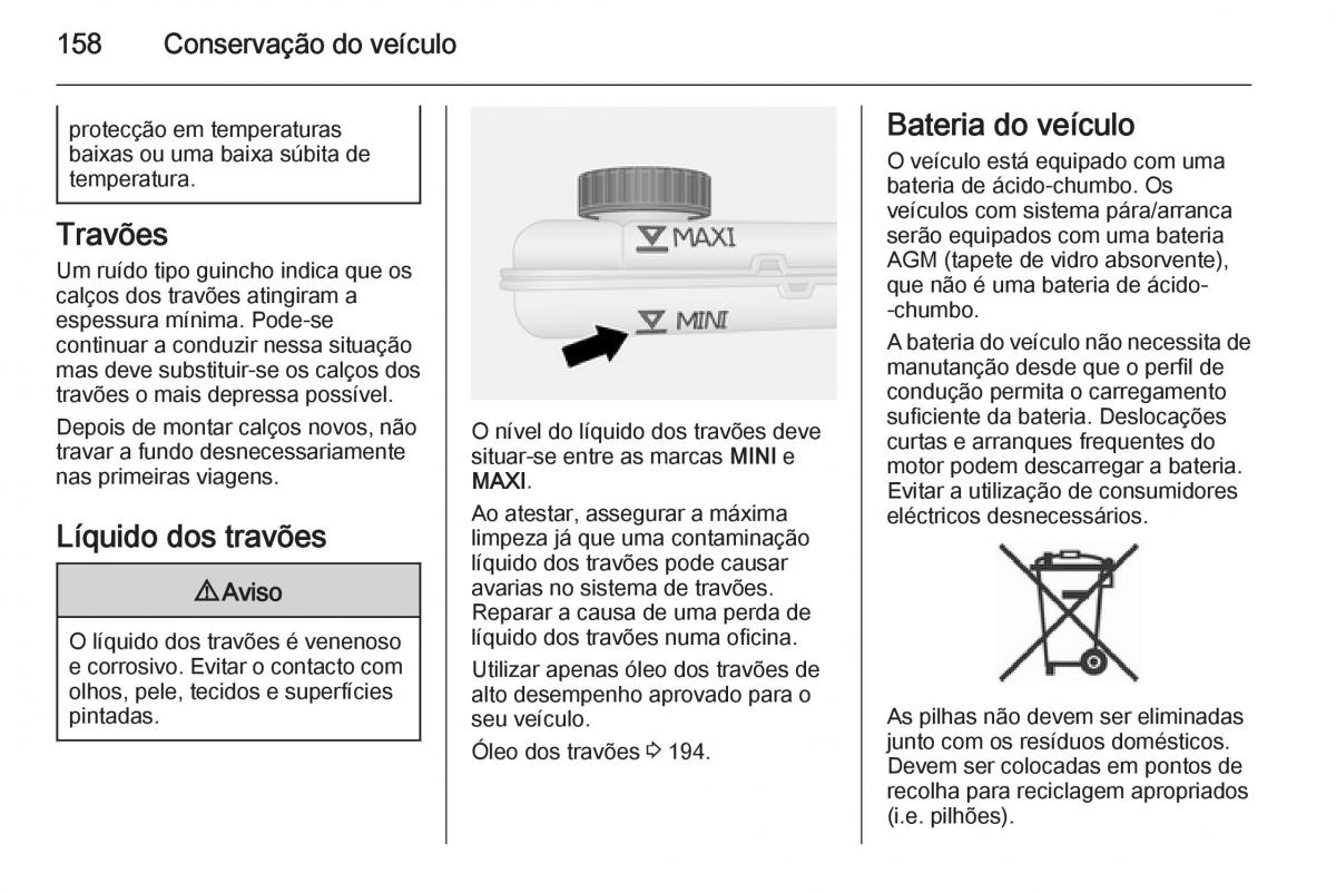 Opel Vivaro II 2 manual del propietario / page 160