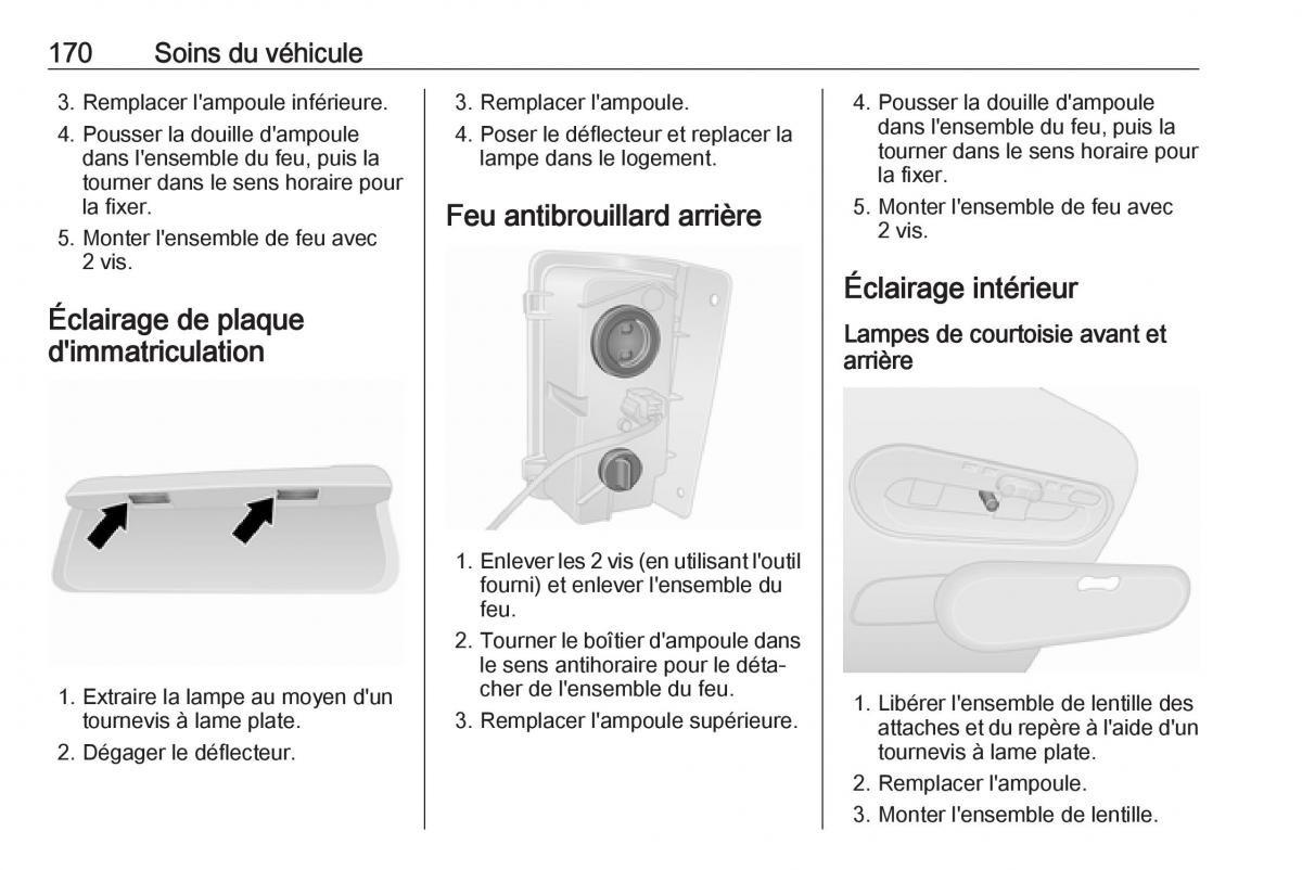 Opel Vivaro II 2 manuel du proprietaire / page 172