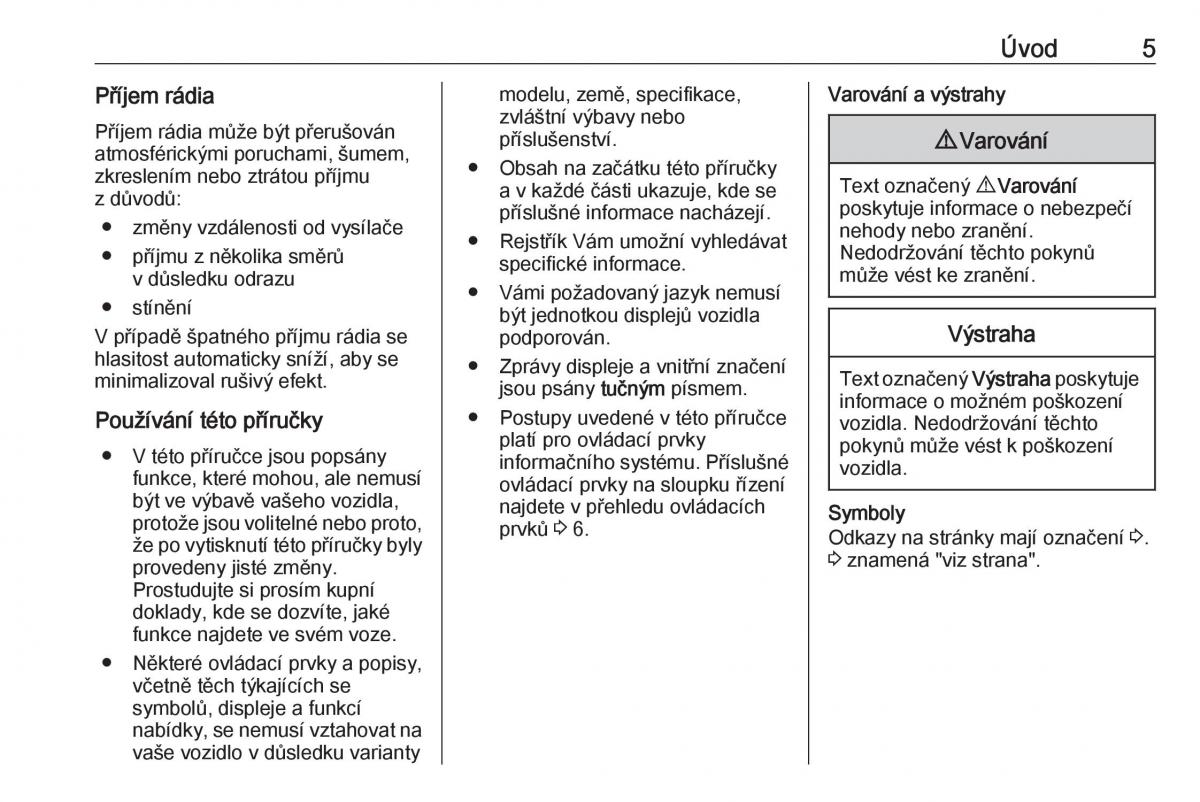 Opel Vivaro II 2 navod k obsludze / page 5