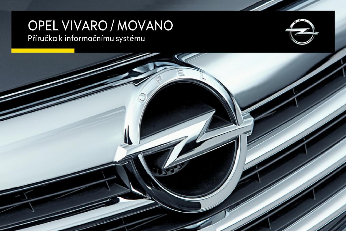 Opel Vivaro II 2 navod k obsludze / page 1