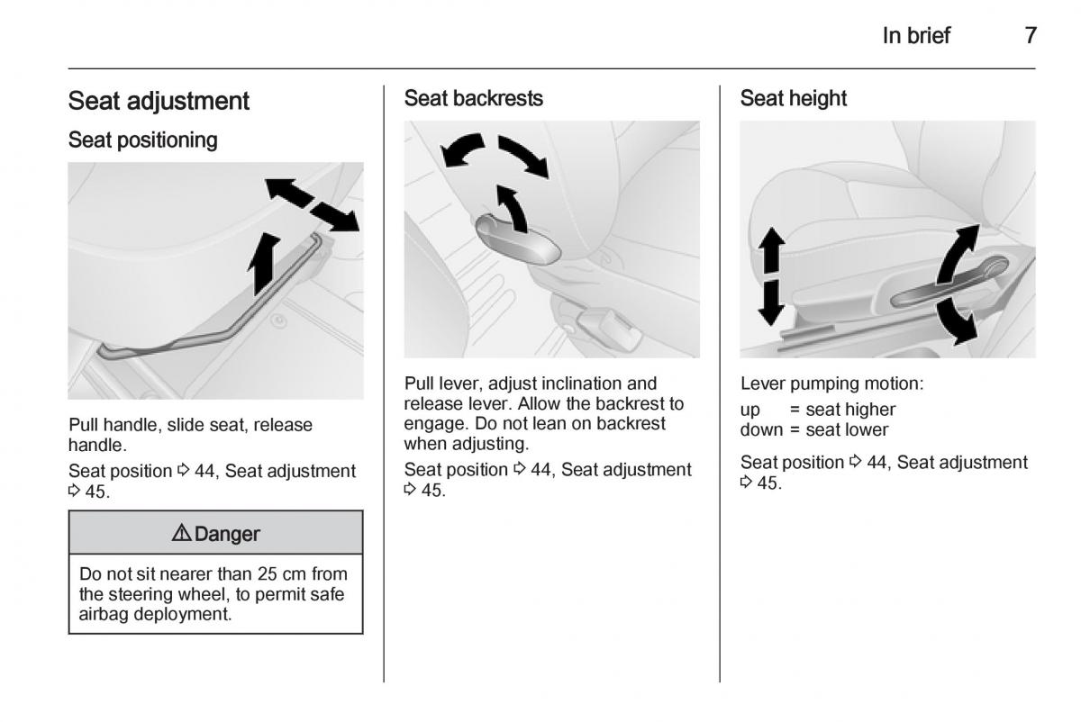 Opel Vivaro II 2 owners manual / page 9