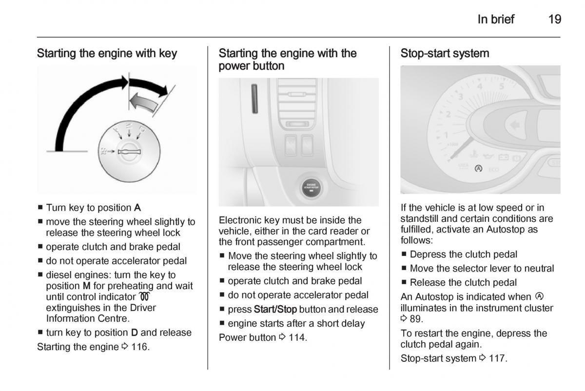 Opel Vivaro II 2 owners manual / page 21