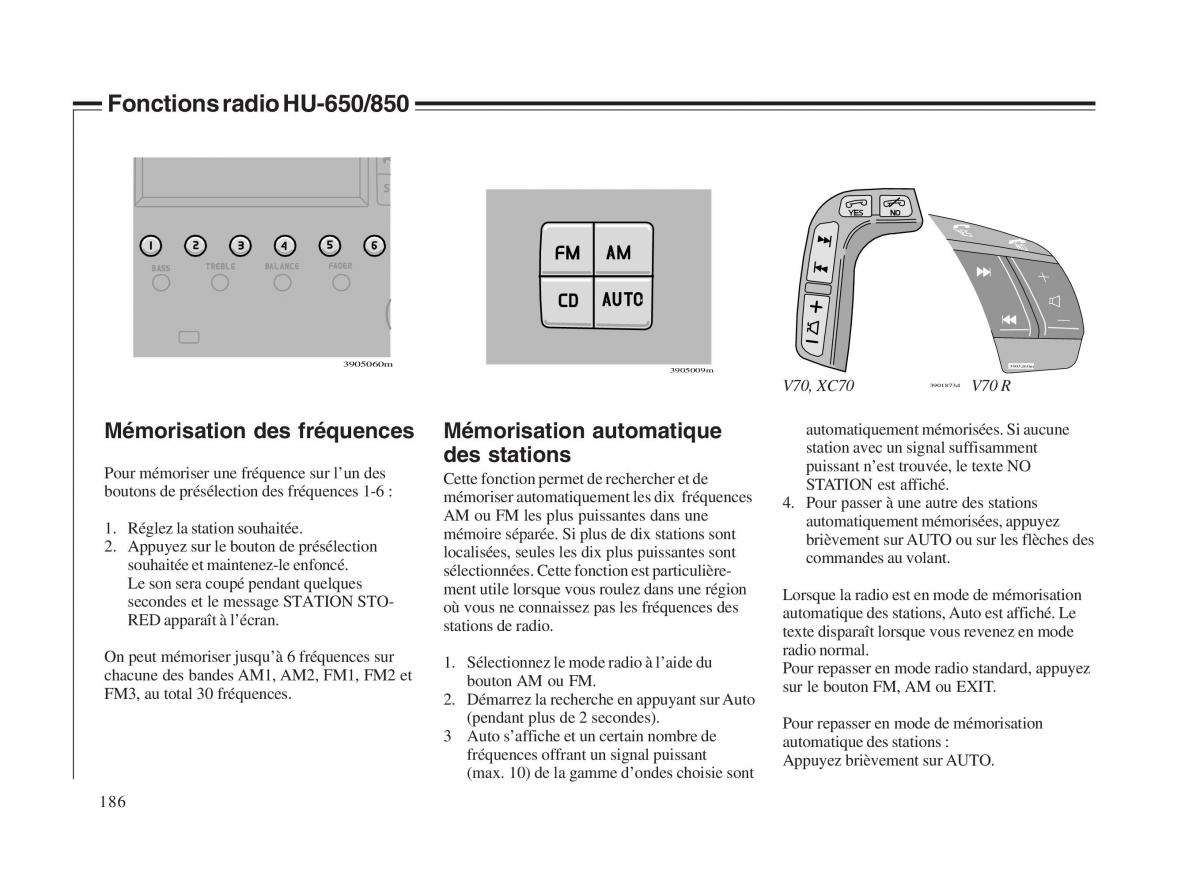 Volvo V70 II 2 manuel du proprietaire / page 187