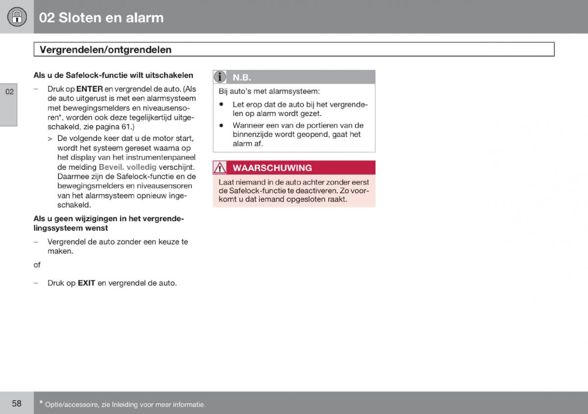 Volvo V70 III 3 handleiding / page 59