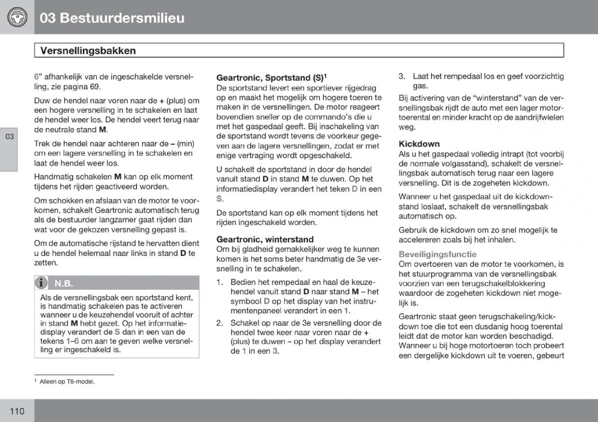 Volvo V70 III 3 handleiding / page 111
