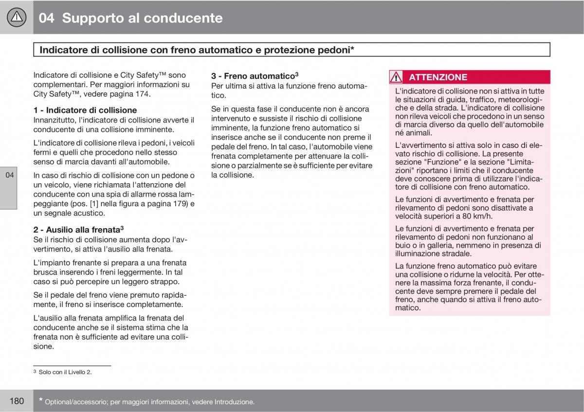 Volvo V70 III 3 manuale del proprietario / page 182