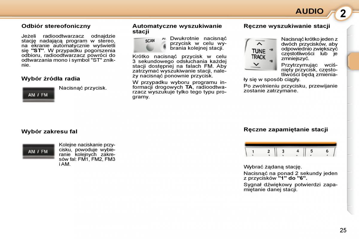 Peugeot 107 instrukcja obslugi / page 10