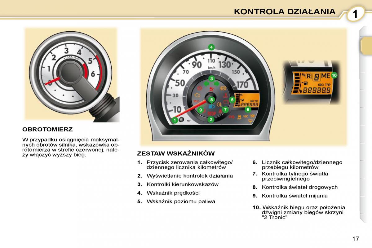 Peugeot 107 instrukcja obslugi / page 2