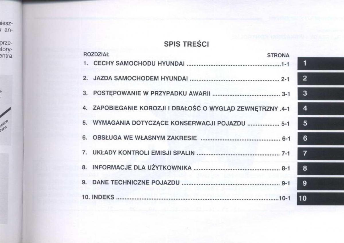 Hyundai Getz instrukcja obslugi / page 9