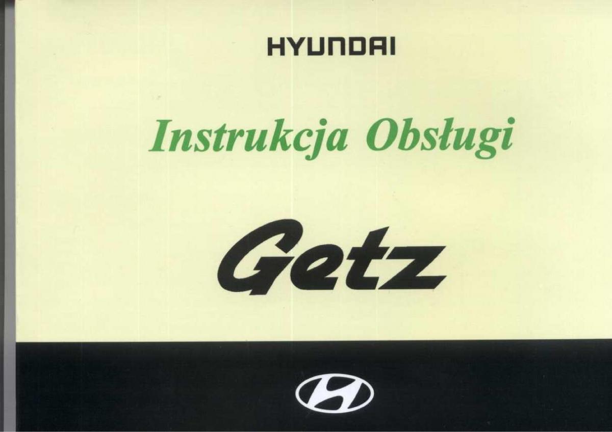 Hyundai Getz instrukcja obslugi / page 1
