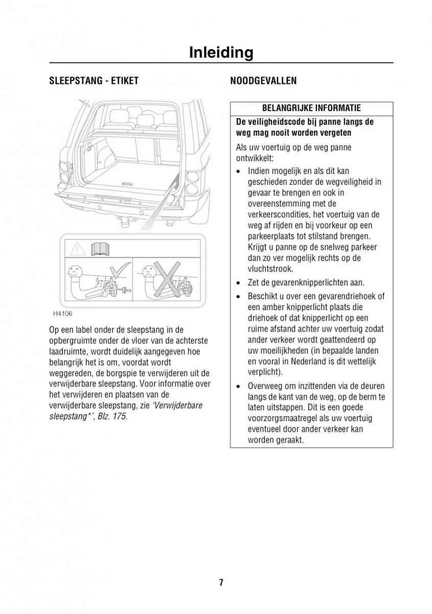 manual  Land Rover Range Rover III 3 L322 handleiding / page 8
