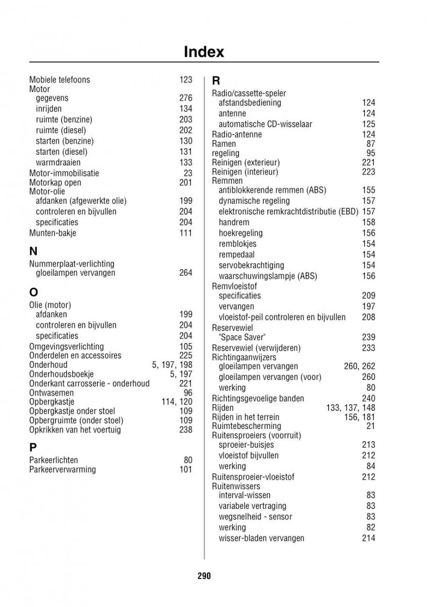 manual  Land Rover Range Rover III 3 L322 handleiding / page 291