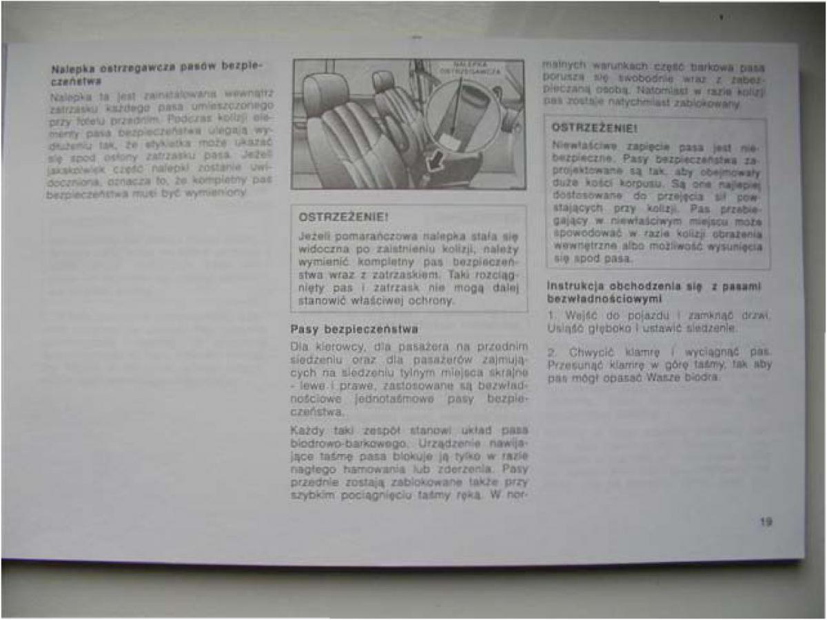manual  Chrysler Voyager Caravan III 3 instrukcja / page 21