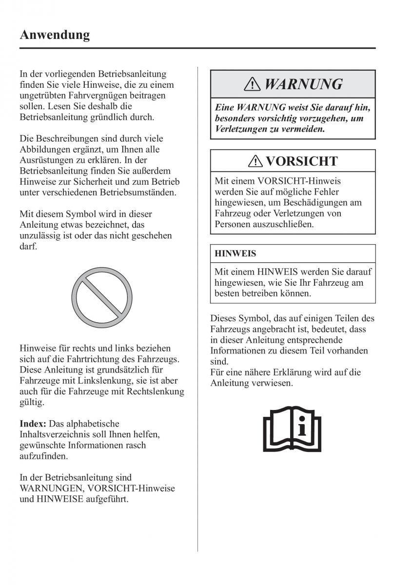 Mazda CX 5 Handbuch / page 6