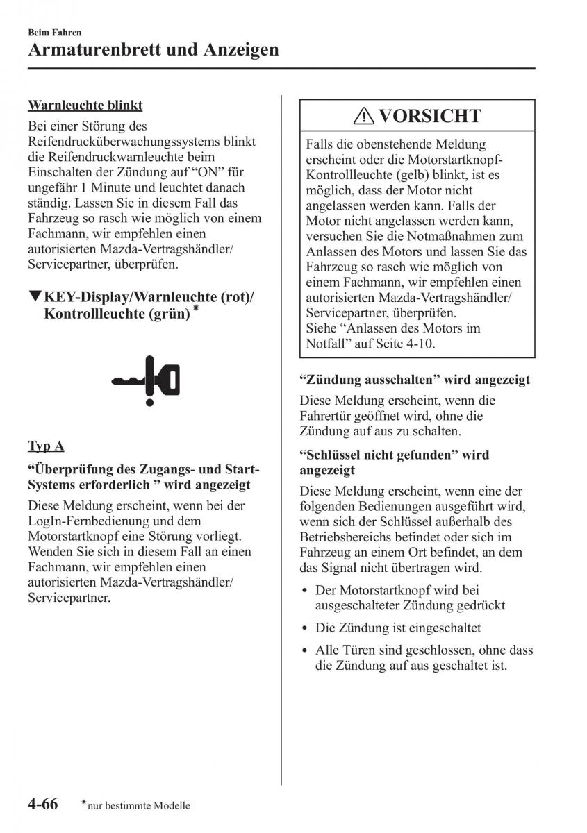 Bedienungsanleitung  Mazda CX 5 Handbuch / page 216