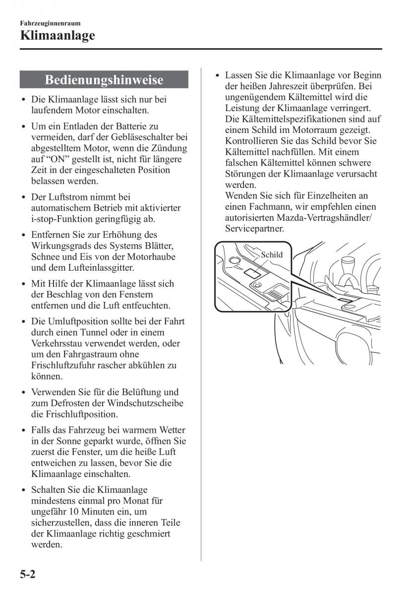 Bedienungsanleitung  Mazda CX 5 Handbuch / page 336