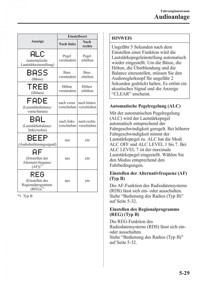 Bedienungsanleitung  Mazda CX 5 Handbuch / page 363