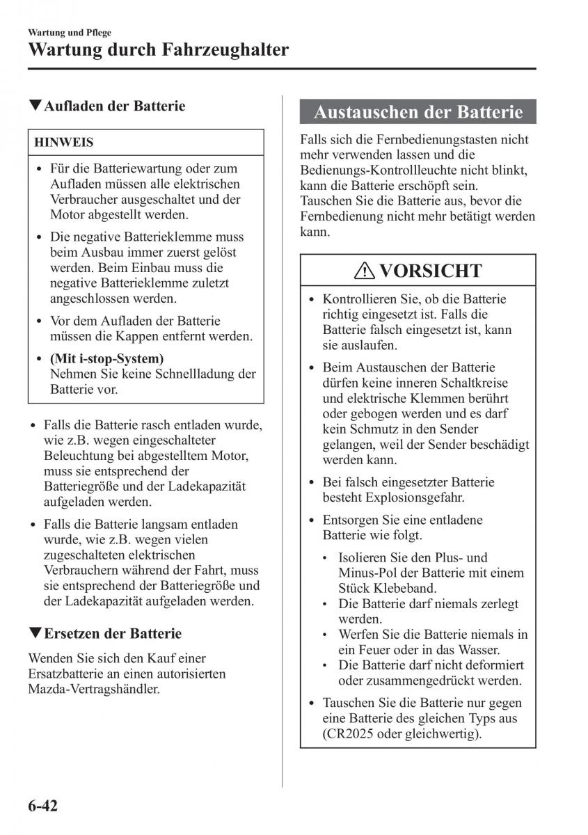 Mazda CX 5 Handbuch / page 502