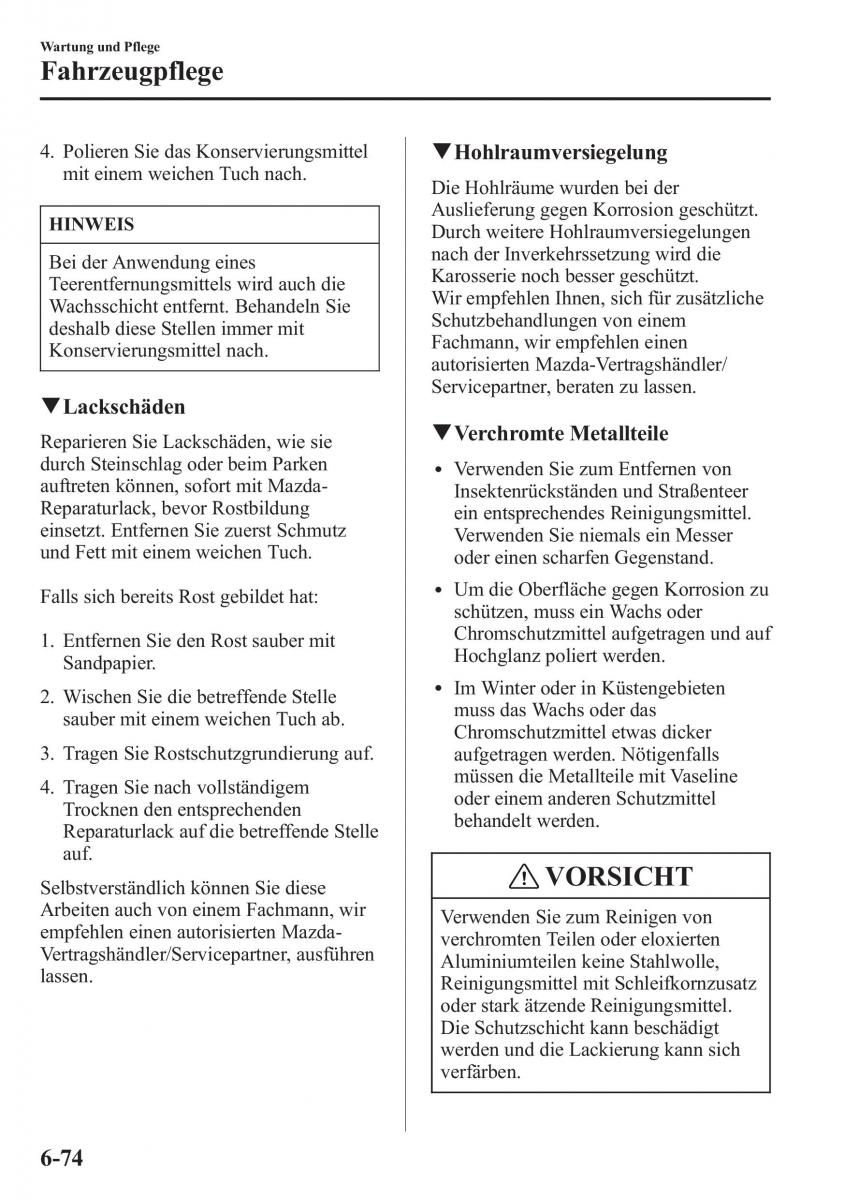 Bedienungsanleitung  Mazda CX 5 Handbuch / page 534