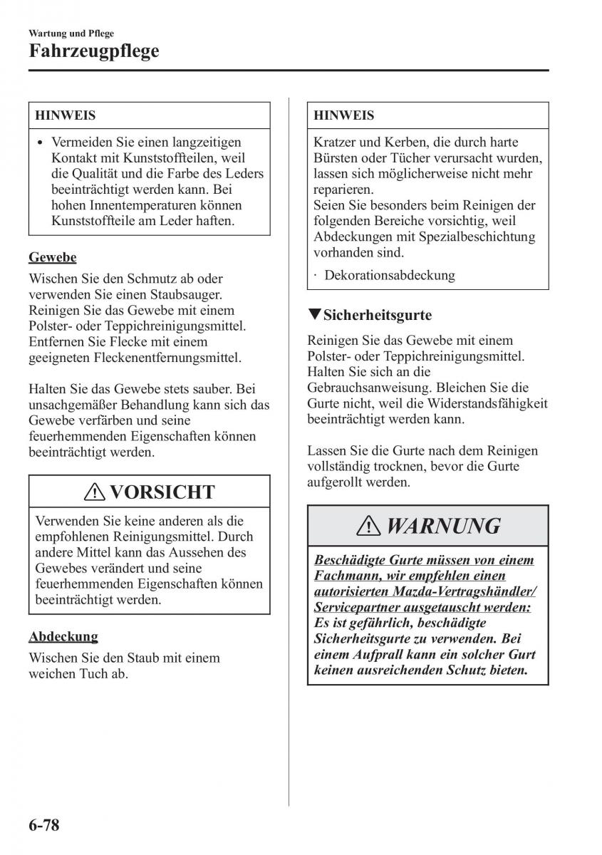 Bedienungsanleitung  Mazda CX 5 Handbuch / page 538