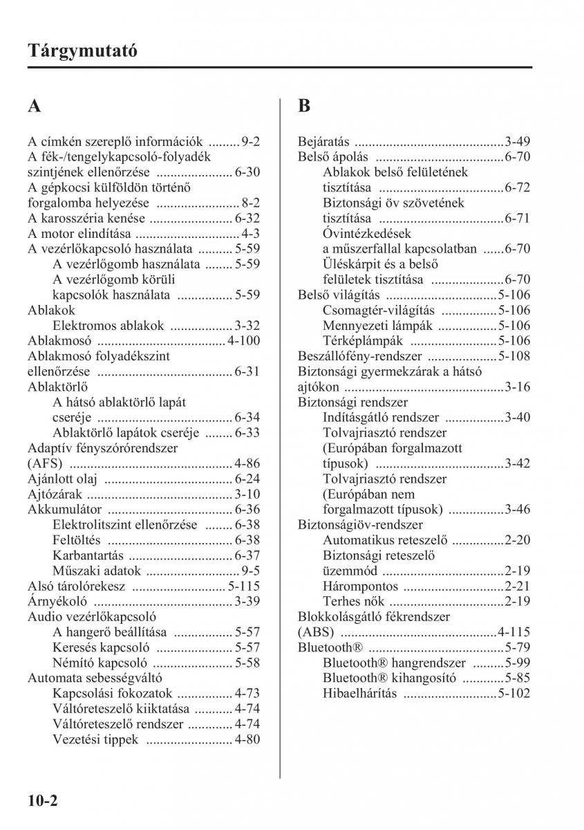 Mazda CX 5 Kezelesi utmutato / page 585