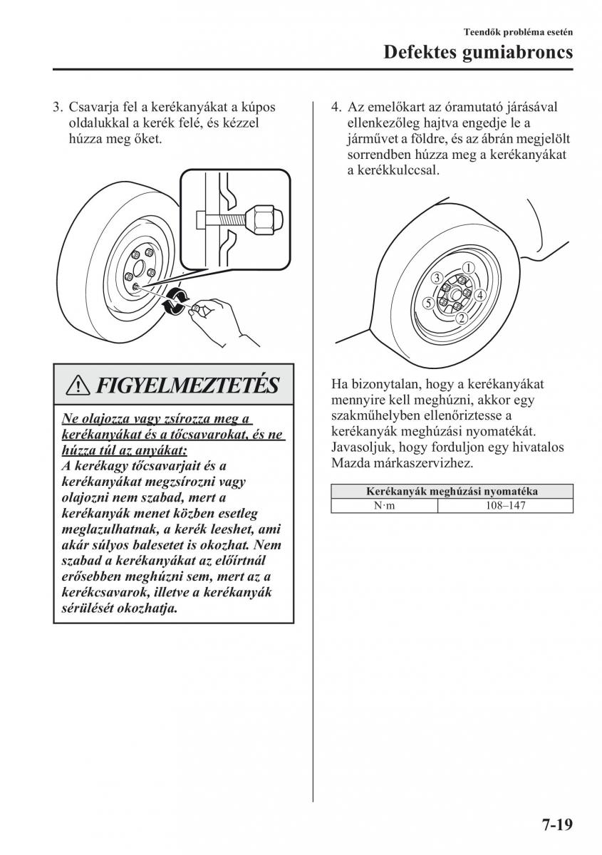 Mazda CX 5 Kezelesi utmutato / page 516