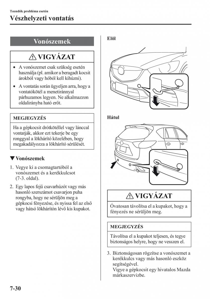 Mazda CX 5 Kezelesi utmutato / page 527
