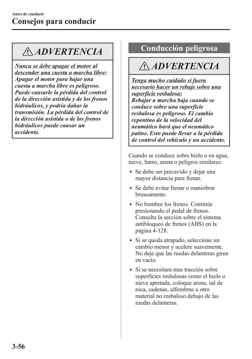instrukcja obsługi  Mazda CX 5 manual del propietario / page 133