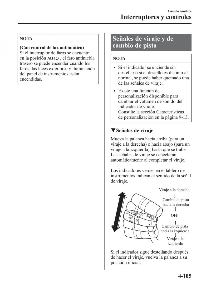 instrukcja obsługi  Mazda CX 5 manual del propietario / page 254