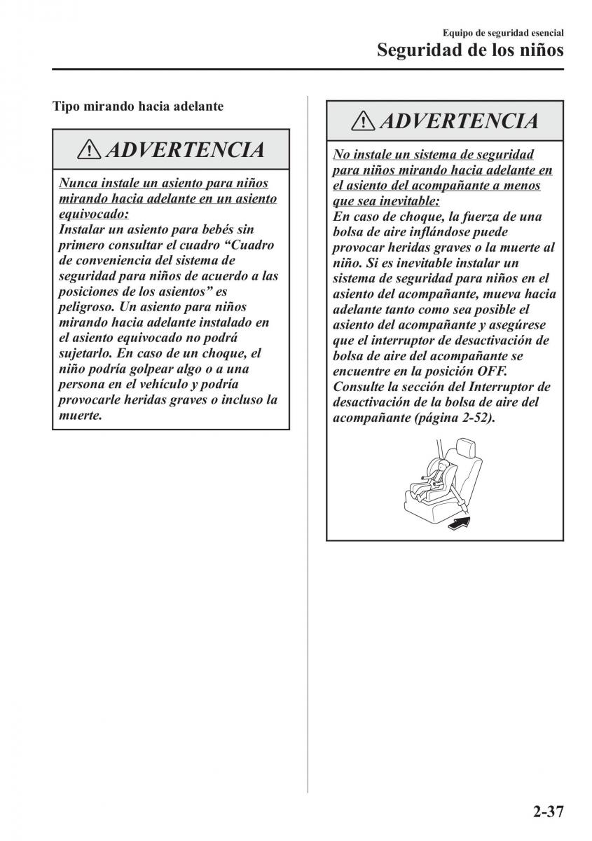 instrukcja obsługi  Mazda CX 5 manual del propietario / page 52