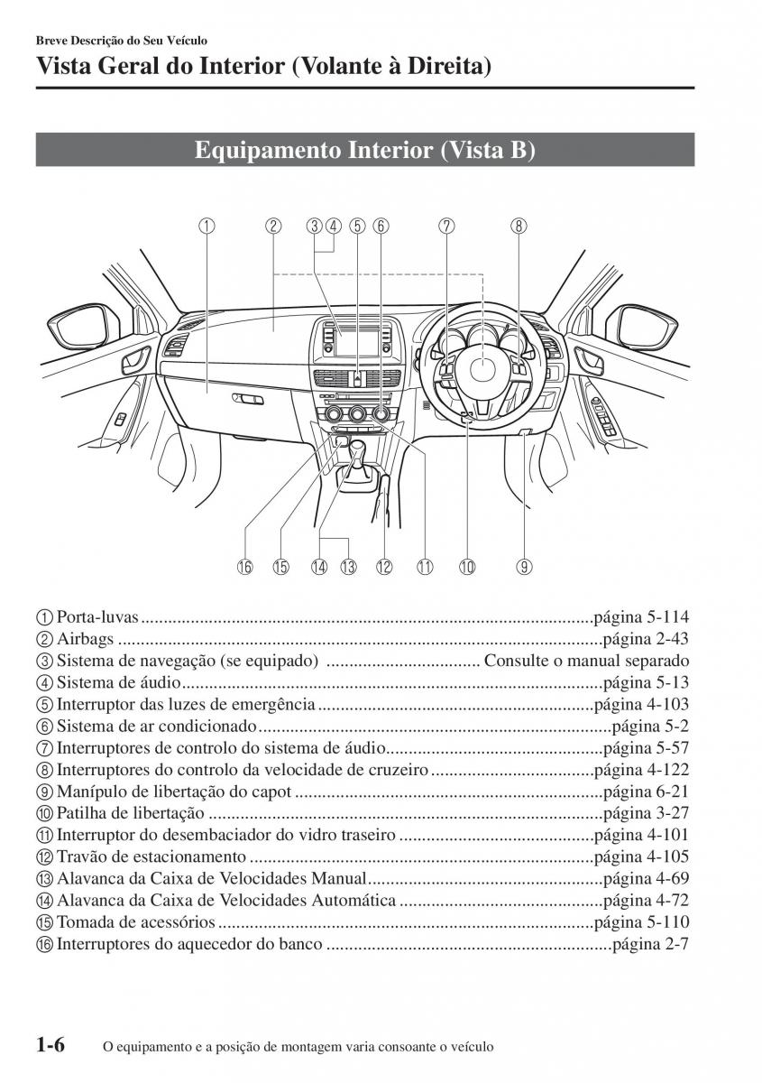 Mazda CX 5 manual del propietario / page 13