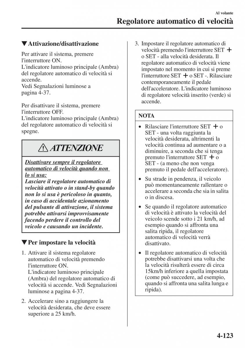 Mazda CX 5 manuale del proprietario / page 260