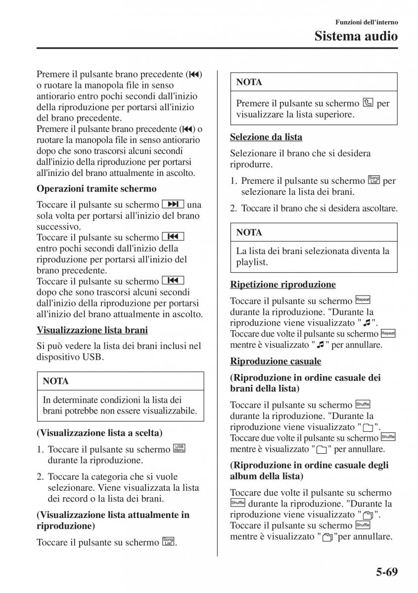 Mazda CX 5 manuale del proprietario / page 376