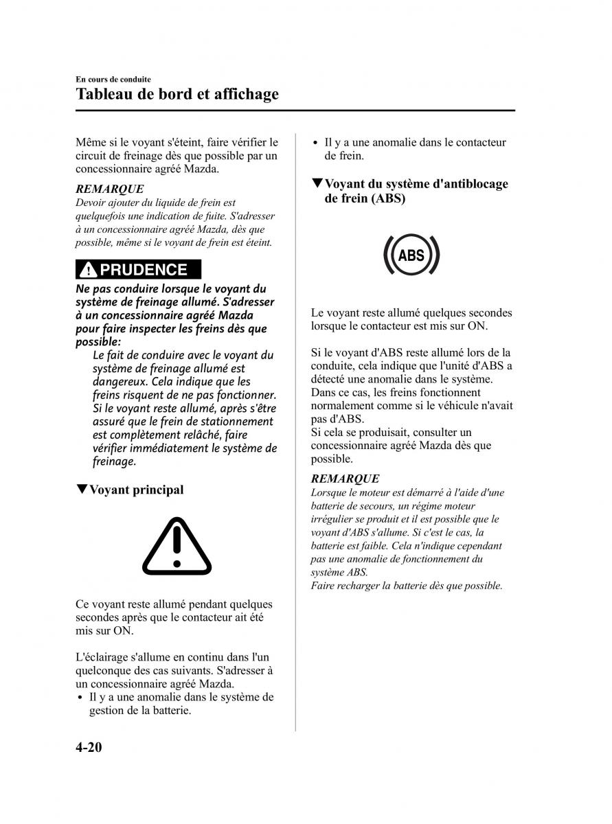 Mazda CX 5 manuel du proprietaire / page 164